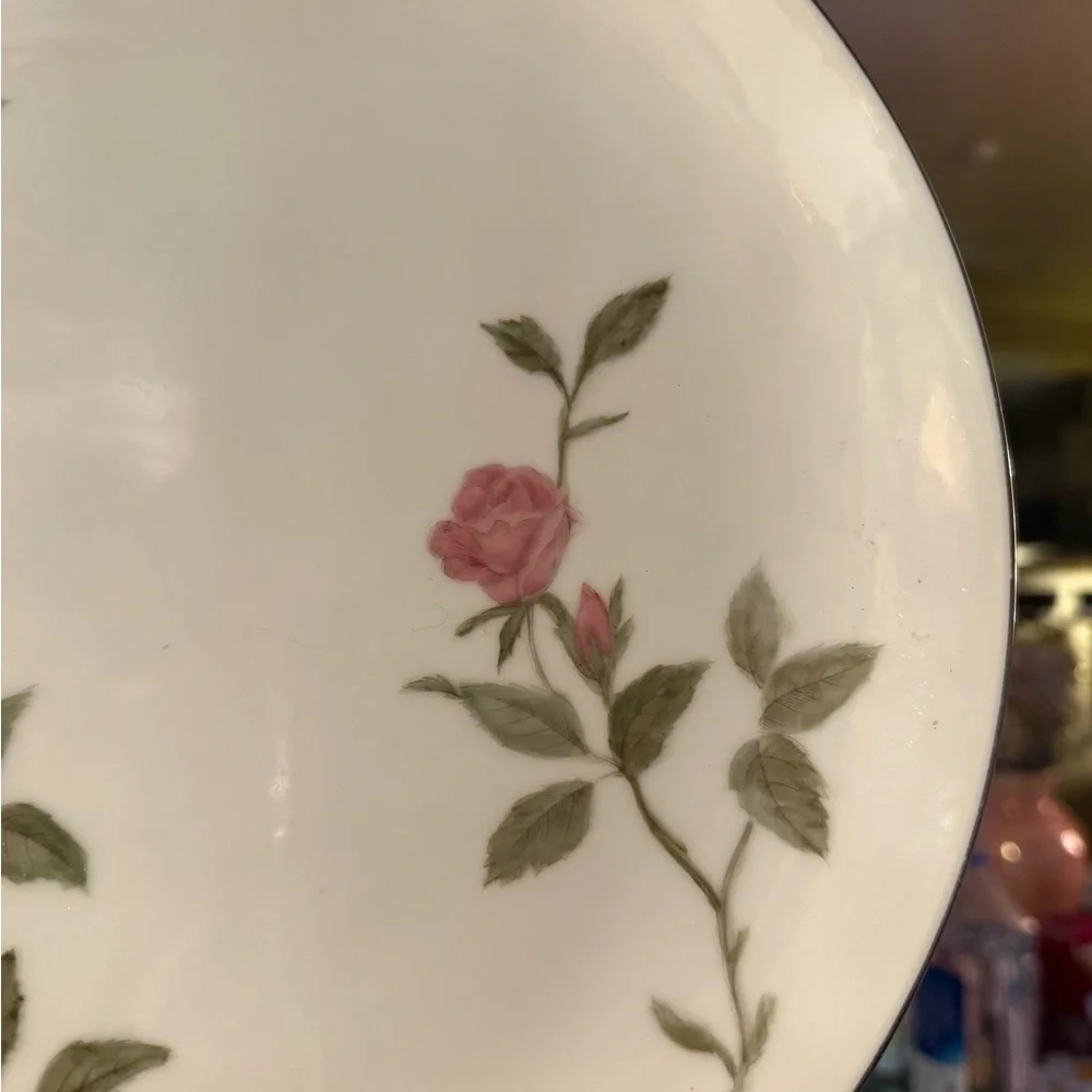 Vintage Narumi Fine China Dawn Rose 12” Serving Platter Chop Plate Japan / rare!